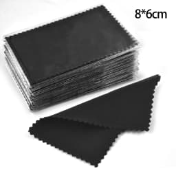 50pcs 10x6.3cm/8x6cm Silver Polish Cleaner Wipe Cloth For Silver Metal Jewelry Tool Supplies Cleaning Polishing Cloth