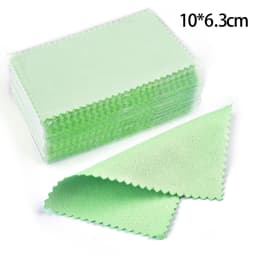 50pcs 10x6.3cm/8x6cm Silver Polish Cleaner Wipe Cloth For Silver Metal Jewelry Tool Supplies Cleaning Polishing Cloth
