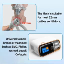 Resoxy FM3 CPAP Mask for Sleep Apnea Full Face Mask for CPAP BiPAP Machine Anti Snoring Full Mask with Headgear Improve Sleep