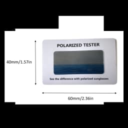 VIVIBEE Hight Quality 10 pcs Polarized Lens Test Card for Sunglasses and Night Vision Glasses