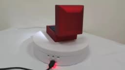 2024 Luxury Ring Box With LED Light Jewelry Diamond Ring Box for Engagement Wedding Birthday Valentine's Day Gift Box