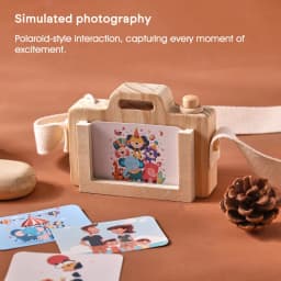 Baby Fashion Kaleidoscope Toys Wooden Colorful Camera Children Wooden Kids Montessori Toy Learning Early Educational Game Gifts