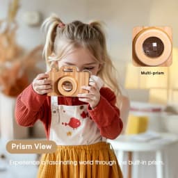 Baby Fashion Kaleidoscope Toys Wooden Colorful Camera Children Wooden Kids Montessori Toy Learning Early Educational Game Gifts