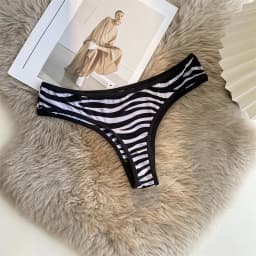 Leopard-print Thong Women Sexy Panties Low Waist Ice Silk Female Briefs Seamless Cotton G-string Women’s Underwear Sxy Lingerie