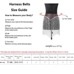 Women Gothic Tassel Chain Decor Waist Belt Adjustable Punk Street Style Casual Outfit Layering Accessory