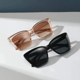 2PCS Cat Eye fashion Women Sunglasses Daily Holiday Beach Decorative Glasses