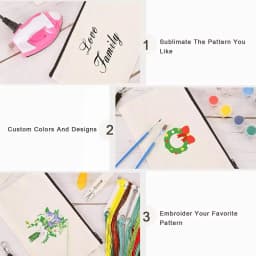 8.3'×5.1' Canvas Zipper Bag Reusable Pouch Blank DIY Craft Canvas Bag Bulk for Painting Cosmetic Bag Makeup 10 Pack