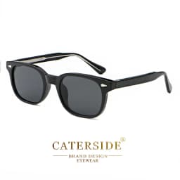 Caterside Retro Square Men's Sunglasses Propionic Pin Fashion Punk Sun Glasses Women's Travel Outdoor Party Event Eyewear UV400