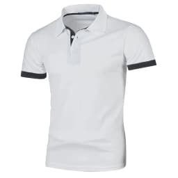 Summer Mens Short Sleeve Polo Shirts Lightweight Lapel Streetwear Breathable Tshirts for Men Basic Business Solid Color Top