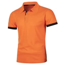 Summer Mens Short Sleeve Polo Shirts Lightweight Lapel Streetwear Breathable Tshirts for Men Basic Business Solid Color Top