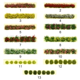 DIY Miniature Garden Decor Durable Static Scenery Model Landscape Wargame Grass Tufts Building Layout Sand Table Flower Cluster