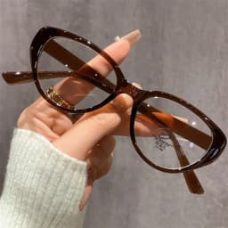 Women's New Cat Eye Myopia Glasses Trendy Luxury Design Near Sight Eyeglasses for Men Unisex Retro Clear Lens Eyewear 0-1.0-4.0