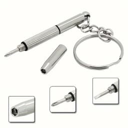 Mini Hand Glasses Screwdrivers 3-in-1 Spectacle Repair Kits Multifunction Sunglass Watch Glasses Screwdriver Set with Keychain