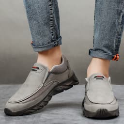 Men Leather Casual Shoes Breathable Loafers Men Sneakers 2024 New Male Comfortable Leather Flat Footwear Sneakers Men Shoes
