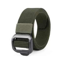 Nylon Outdoor Belt Men's Belt Alloy Button Unisex Free Size 3.8cm Wide Nylon Belt Waistband