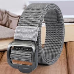 Nylon Outdoor Belt Men's Belt Alloy Button Unisex Free Size 3.8cm Wide Nylon Belt Waistband