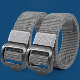 Nylon Outdoor Belt Men's Belt Alloy Button Unisex Free Size 3.8cm Wide Nylon Belt Waistband