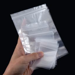 50pcs Thicken Zipper Sealed Bags Clear Plastic Storage Pouch for Small Jewelry Food Packing Reclosable Zippers Sealing Pouches