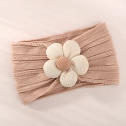 1Pc Baby Lace Headscarf Astique Suitable Newborn Girl Flower Headband Elastic Hairband Turban Soft Toddler Hair Accessories