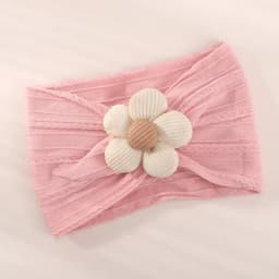 1Pc Baby Lace Headscarf Astique Suitable Newborn Girl Flower Headband Elastic Hairband Turban Soft Toddler Hair Accessories