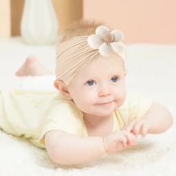 1Pc Baby Lace Headscarf Astique Suitable Newborn Girl Flower Headband Elastic Hairband Turban Soft Toddler Hair Accessories