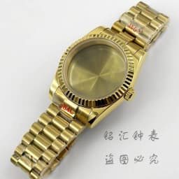Fluted Curved 36MM/40MM High Quality Waterproof Presidential Bracelet Sapphire Watch Case For NH34 NH35 NH36 ETA2824 Movement