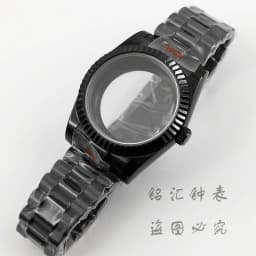 Fluted Curved 36MM/40MM High Quality Waterproof Presidential Bracelet Sapphire Watch Case For NH34 NH35 NH36 ETA2824 Movement