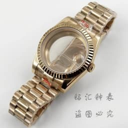 Fluted Curved 36MM/40MM High Quality Waterproof Presidential Bracelet Sapphire Watch Case For NH34 NH35 NH36 ETA2824 Movement