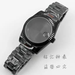 Fluted Curved 36MM/40MM High Quality Waterproof Presidential Bracelet Sapphire Watch Case For NH34 NH35 NH36 ETA2824 Movement