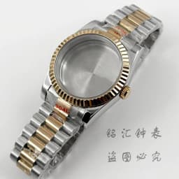 Fluted Curved 36MM/40MM High Quality Waterproof Presidential Bracelet Sapphire Watch Case For NH34 NH35 NH36 ETA2824 Movement