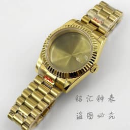 Fluted Curved 36MM/40MM High Quality Waterproof Presidential Bracelet Sapphire Watch Case For NH34 NH35 NH36 ETA2824 Movement