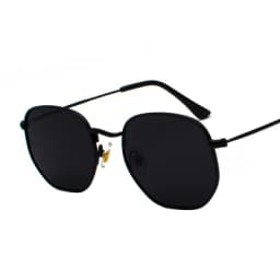 Men Sunglasses Hexagon Sun Glasses NEW Women Metal Frame Fishing Glasses Gold Tea Eyewear Lentes De Sol Hombre Okulary UV400