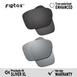 Firtox True UV400 Polarized Lenses Replacement for Oakley Sliver XL OO9341 / Sliver XL Asian Fit OO9346 Sunglasses (Lens Only)