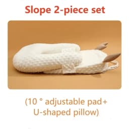 0-2t Baby Anti Emesis Slope Pad Newborn Lying Feeding Device Nursing Pillow Anti Overflow Sleeping Pad 2024 Baby Nursing Pillow