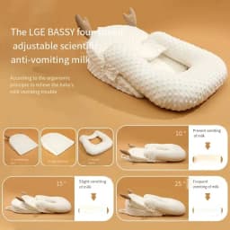 0-2t Baby Anti Emesis Slope Pad Newborn Lying Feeding Device Nursing Pillow Anti Overflow Sleeping Pad 2024 Baby Nursing Pillow