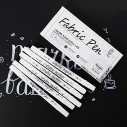 1/3/5pcs Waterproof Double Tip White Paint Marker Pens,Fabric Shoe Clothes DIY Art Graffiti Hand-Painted Stationery Supplies