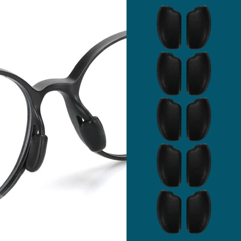 5Pair Color Anti-slip Silicone Nose Pads For Eyeglasses Glasses Frame Plug-in Nose Pad Eyewear Accessories