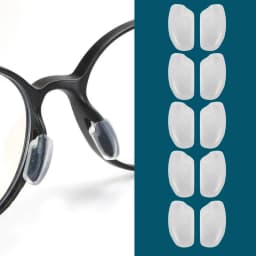 5Pair Color Anti-slip Silicone Nose Pads For Eyeglasses Glasses Frame Plug-in Nose Pad Eyewear Accessories