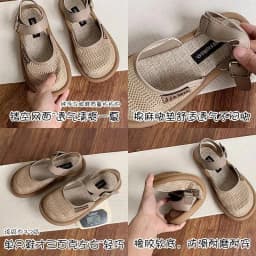 woman Baotou Slippers 2024 Summer Slippers for Women Casual Shoes Flat Bottom Breathable sandals Comfortable outdoor beach shoes