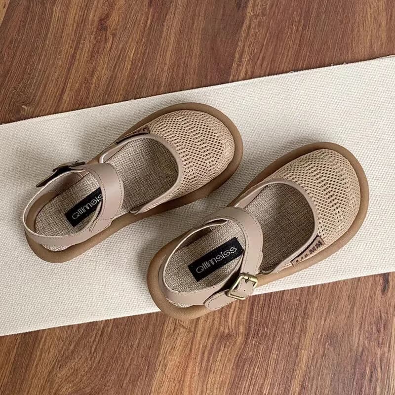woman Baotou Slippers 2024 Summer Slippers for Women Casual Shoes Flat Bottom Breathable sandals Comfortable outdoor beach shoes