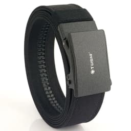 Men Women Firm Metal Automatic Buckle Tactical Belt Double Layer Thickened Hanging Belts Outdoor Heavy Duty Training Belt