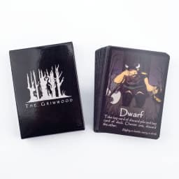 English Version The Grimwood Board Game 72Pcs Standard Poker 8.8*6.3cm Slightly Strategic Cards for Family Gatherings