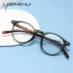 Vintage Round Frames Myopia Prescription Glasses Small Size Anti Blue Light Computer Optical Eyeglasses Frame for Men Women