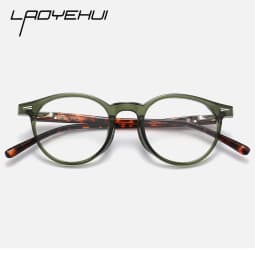 Vintage Round Frames Myopia Prescription Glasses Small Size Anti Blue Light Computer Optical Eyeglasses Frame for Men Women