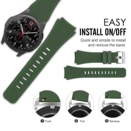 20mm 22mm Band for Samsung Galaxy Watch 7/4/5 pro/6 classic/Gear s3 40 44mm silicone correa bracelet Huawei watch GT/2/3/4 strap