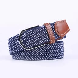 Women Casual Knitted Elastic Belt Pin Buckle Webbing Strap Woven Canvas Braided Stretch  - Belts for Men