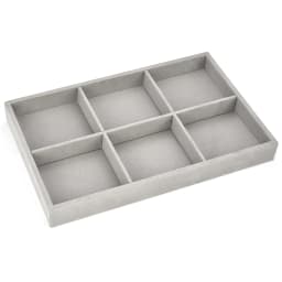 Soft Velvet Stackable Jewelry Tray Case Jewelry Display Storage Showcase Portable Ring Earring Necklace Organizer Jewelry Holder