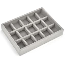 Soft Velvet Stackable Jewelry Tray Case Jewelry Display Storage Showcase Portable Ring Earring Necklace Organizer Jewelry Holder