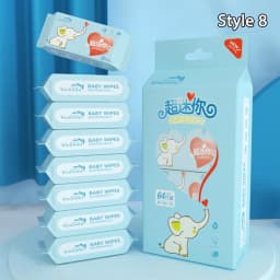 Soft Baby Wet Wipes Hand Mouth Cleaning Disposable Freshing Cleaning Wipes Large Pack High Quality Mini Portable Wipes Babies