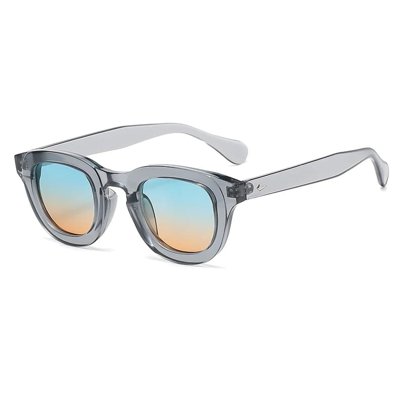 2024 New Sunglasses Female Oval Frame Thick Frame Small Face Personality Retro Sun Glasses Multi color Fashion Glasses